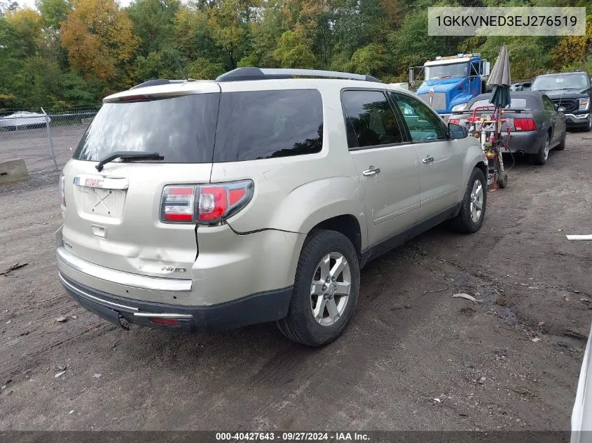 2014 GMC Acadia Sle-1 VIN: 1GKKVNED3EJ276519 Lot: 40427643