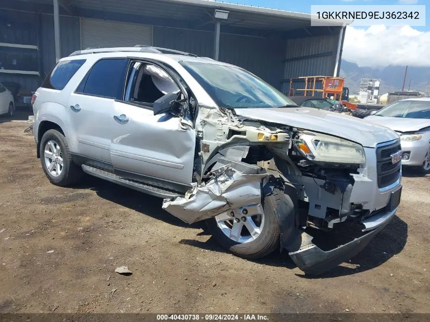 2014 GMC Acadia Sle-1 VIN: 1GKKRNED9EJ362342 Lot: 40430738