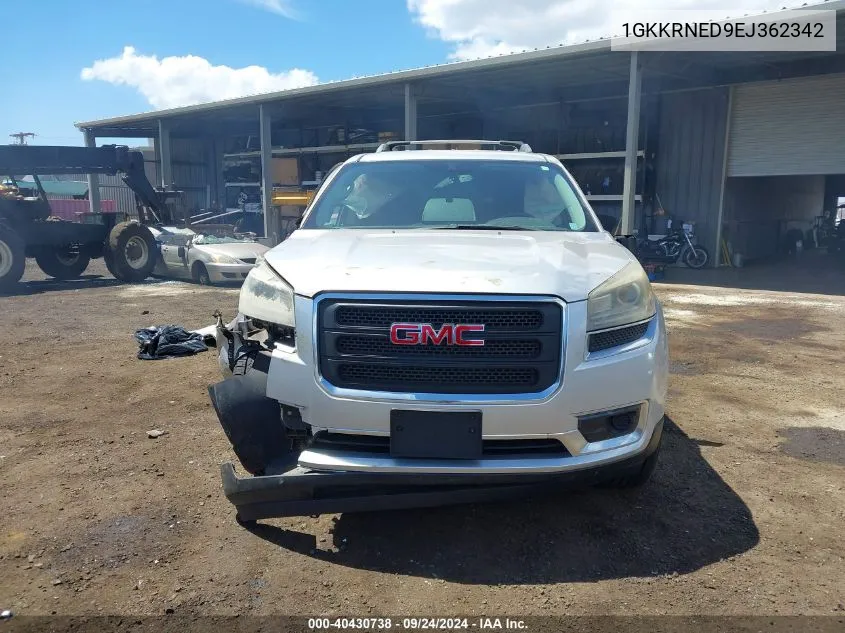 2014 GMC Acadia Sle-1 VIN: 1GKKRNED9EJ362342 Lot: 40430738