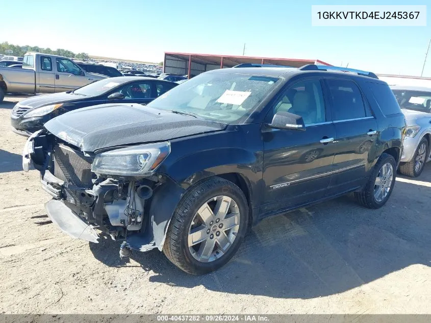 2014 GMC Acadia Denali VIN: 1GKKVTKD4EJ245367 Lot: 40437282