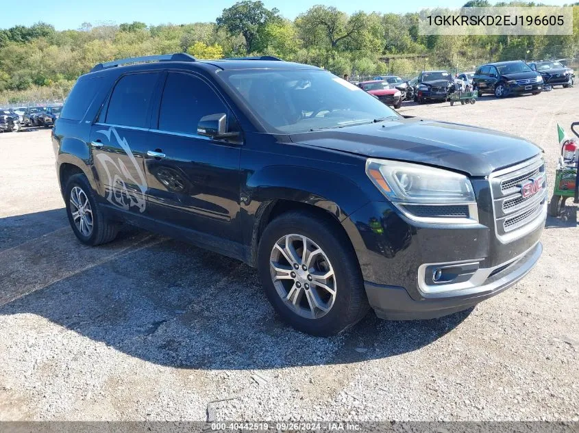 2014 GMC Acadia Slt-2 VIN: 1GKKRSKD2EJ196605 Lot: 40442519