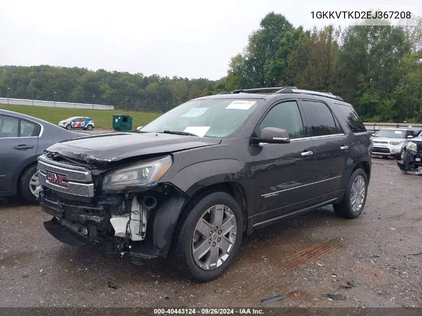 2014 GMC Acadia Denali VIN: 1GKKVTKD2EJ367208 Lot: 40443124