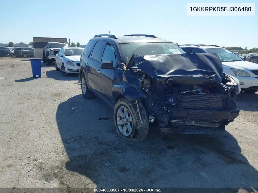 2014 GMC Acadia Sle-2 VIN: 1GKKRPKD5EJ306480 Lot: 40503567