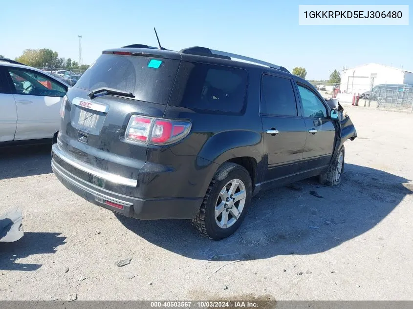 2014 GMC Acadia Sle-2 VIN: 1GKKRPKD5EJ306480 Lot: 40503567