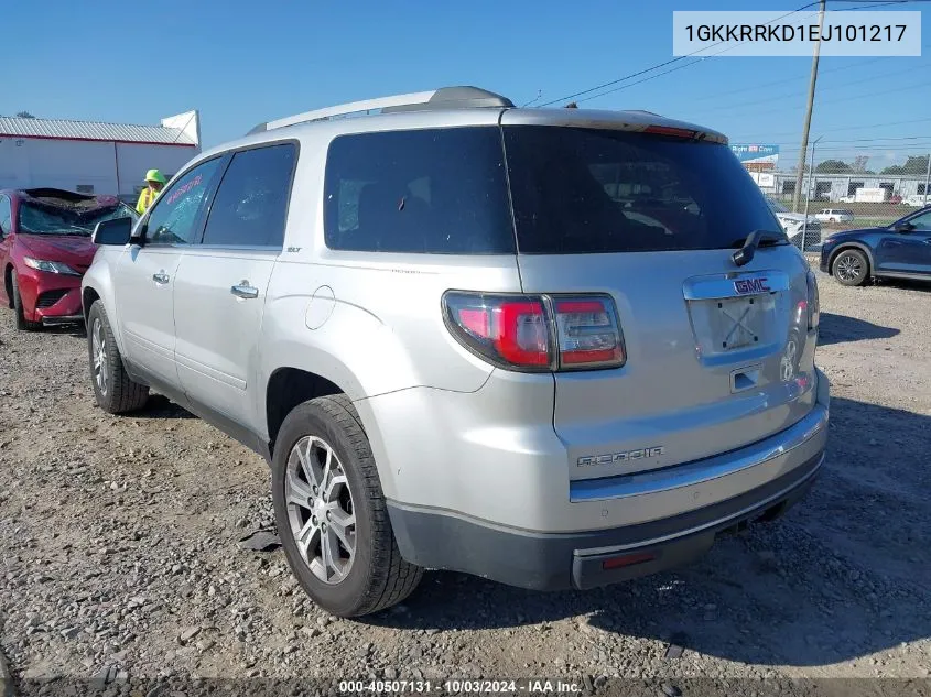 2014 GMC Acadia Slt-1 VIN: 1GKKRRKD1EJ101217 Lot: 40507131