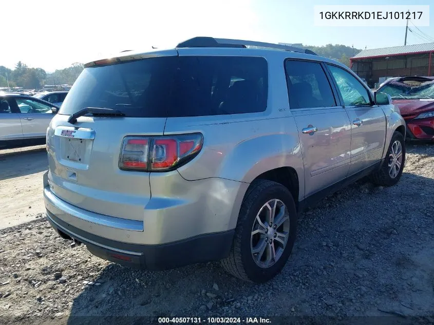 2014 GMC Acadia Slt-1 VIN: 1GKKRRKD1EJ101217 Lot: 40507131