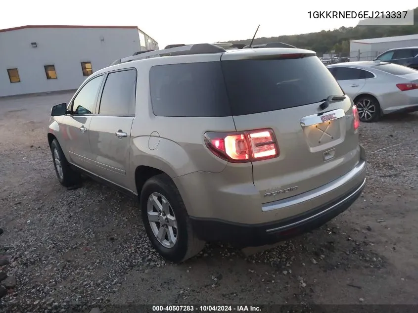 2014 GMC Acadia Sle-1 VIN: 1GKKRNED6EJ213337 Lot: 40507283