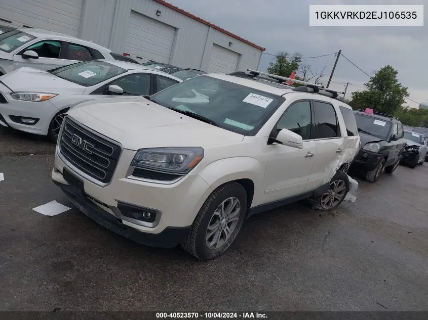 2014 GMC Acadia Slt-1 VIN: 1GKKVRKD2EJ106535 Lot: 40523570