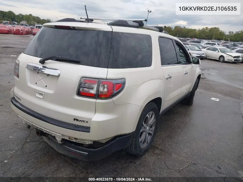 2014 GMC Acadia Slt-1 VIN: 1GKKVRKD2EJ106535 Lot: 40523570