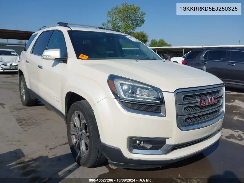 2014 GMC Acadia Slt-1 VIN: 1GKKRRKD5EJ250326 Lot: 40527206