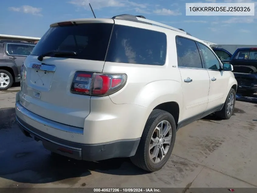 2014 GMC Acadia Slt-1 VIN: 1GKKRRKD5EJ250326 Lot: 40527206