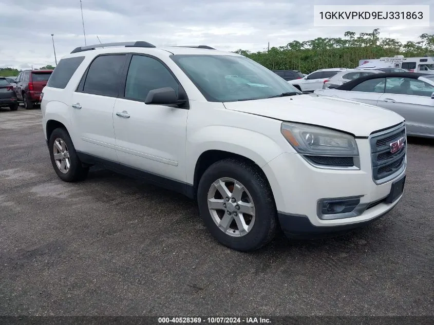 2014 GMC Acadia Sle VIN: 1GKKVPKD9EJ331863 Lot: 40528369