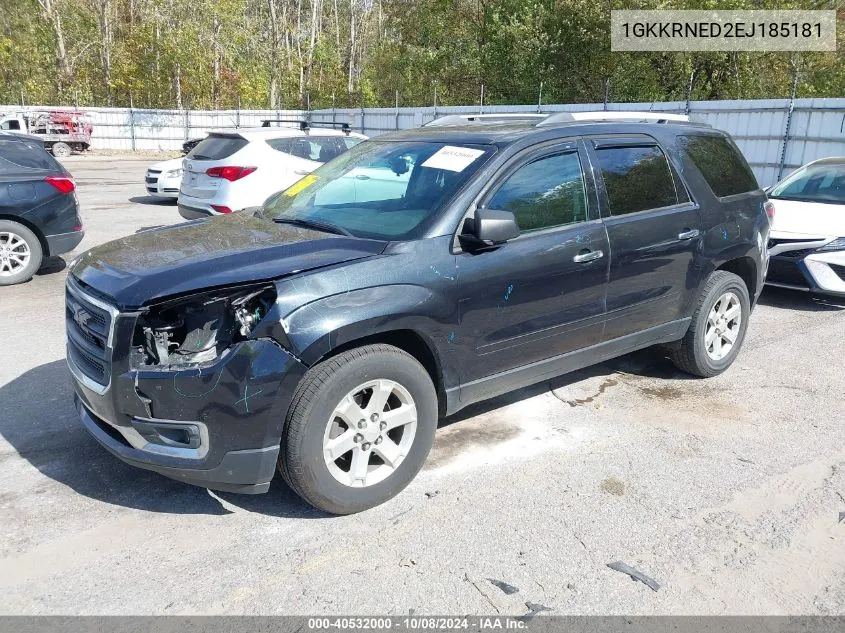 2014 GMC Acadia Sle-1 VIN: 1GKKRNED2EJ185181 Lot: 40532000