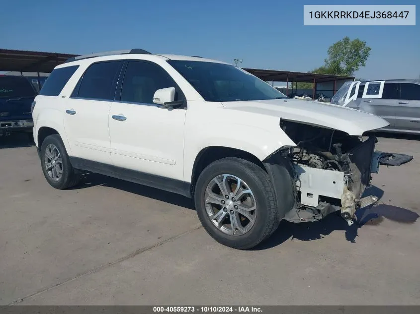 2014 GMC Acadia Slt-1 VIN: 1GKKRRKD4EJ368447 Lot: 40559273