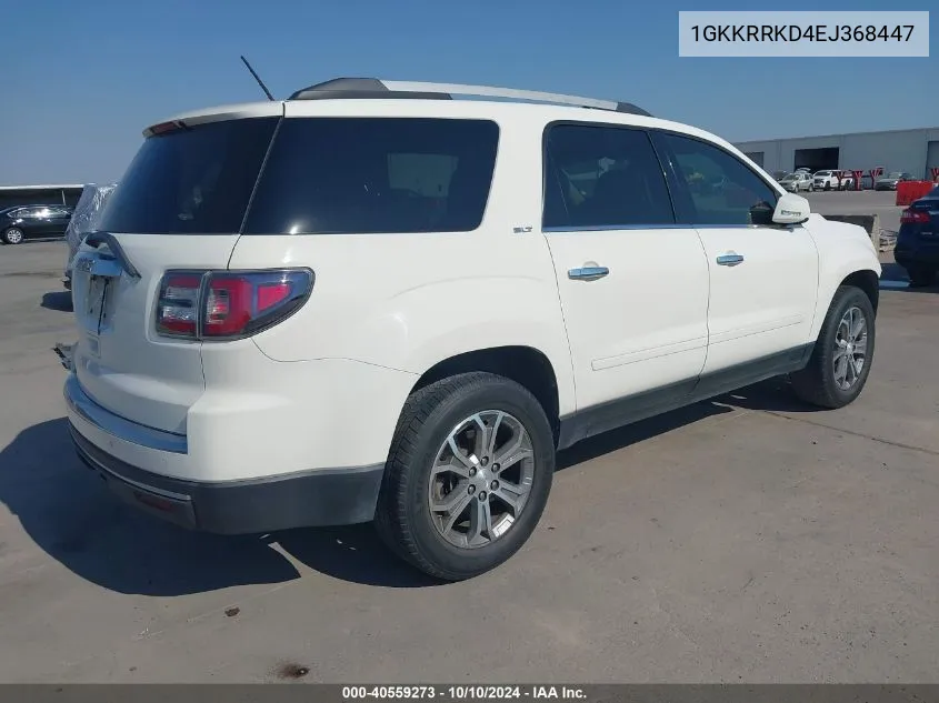 2014 GMC Acadia Slt-1 VIN: 1GKKRRKD4EJ368447 Lot: 40559273