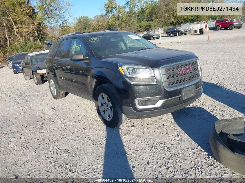 2014 GMC Acadia Sle-2 VIN: 1GKKRPKD8EJ271434 Lot: 40564462