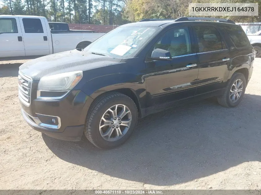 2014 GMC Acadia Slt-1 VIN: 1GKKRRKDXEJ164378 Lot: 40571118