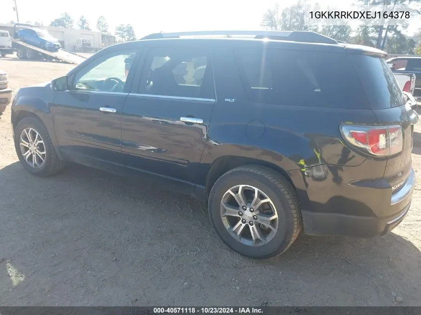 2014 GMC Acadia Slt-1 VIN: 1GKKRRKDXEJ164378 Lot: 40571118