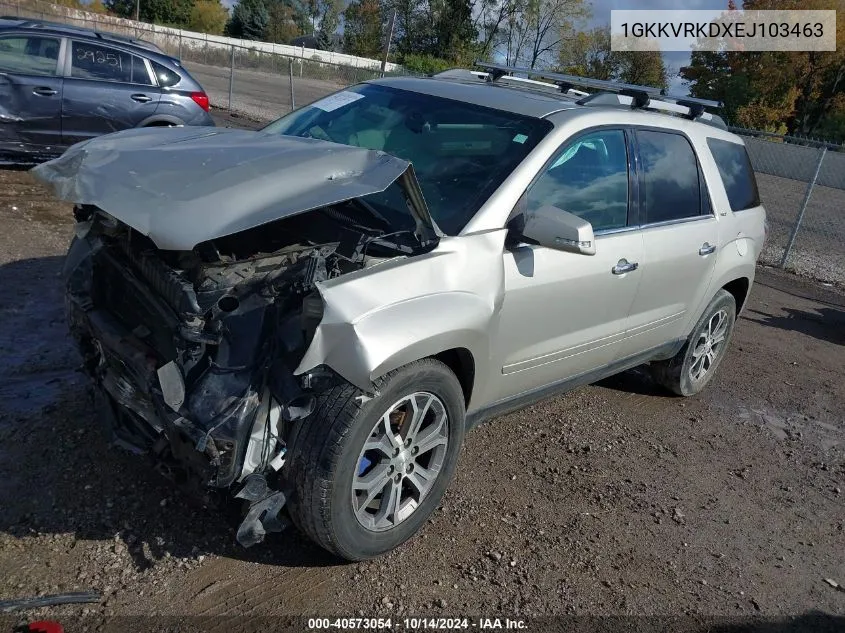 2014 GMC Acadia Slt-1 VIN: 1GKKVRKDXEJ103463 Lot: 40573054