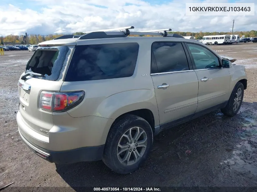 2014 GMC Acadia Slt-1 VIN: 1GKKVRKDXEJ103463 Lot: 40573054