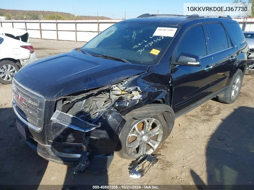 2014 GMC Acadia Slt-1 VIN: 1GKKVRKD0EJ367730 Lot: 40587205