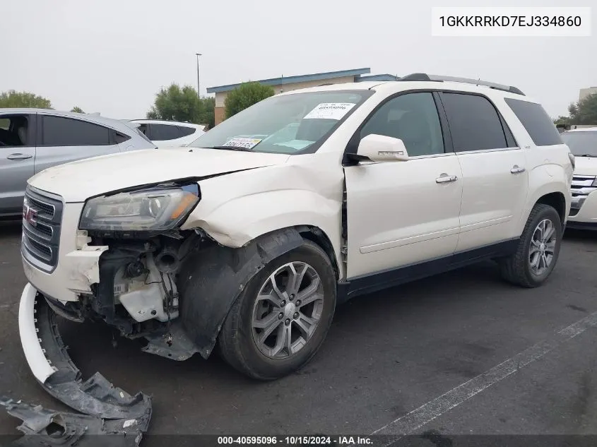 2014 GMC Acadia Slt-1 VIN: 1GKKRRKD7EJ334860 Lot: 40595096