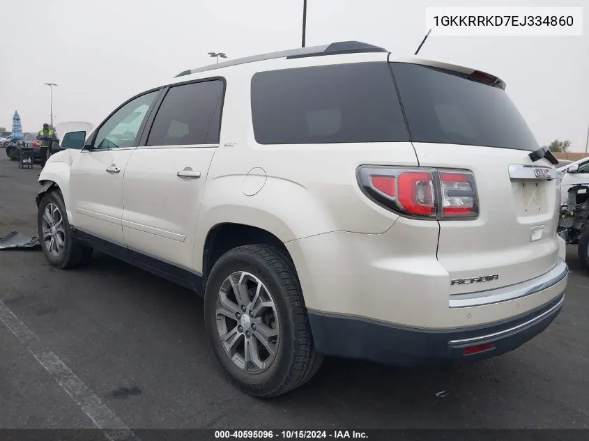 2014 GMC Acadia Slt-1 VIN: 1GKKRRKD7EJ334860 Lot: 40595096