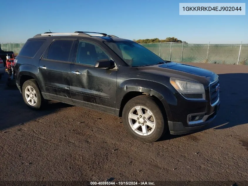 2014 GMC Acadia Sle-2 VIN: 1GKKRRKD4EJ902044 Lot: 40595344