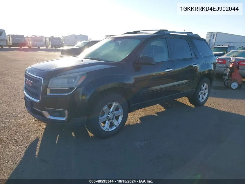 2014 GMC Acadia Sle-2 VIN: 1GKKRRKD4EJ902044 Lot: 40595344