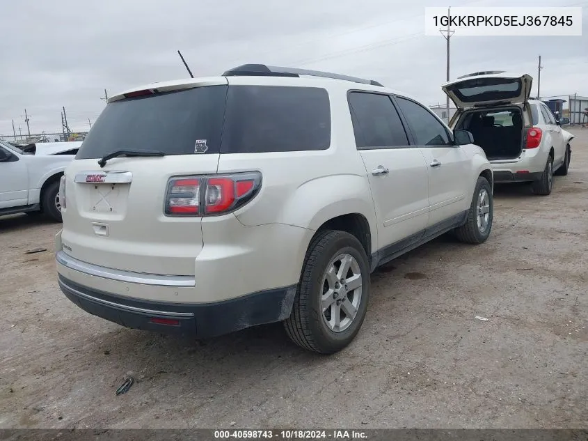 2014 GMC Acadia Sle-2 VIN: 1GKKRPKD5EJ367845 Lot: 40598743