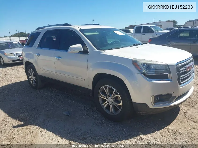 2014 GMC Acadia Slt-1 VIN: 1GKKRRKD1EJ152233 Lot: 40608777