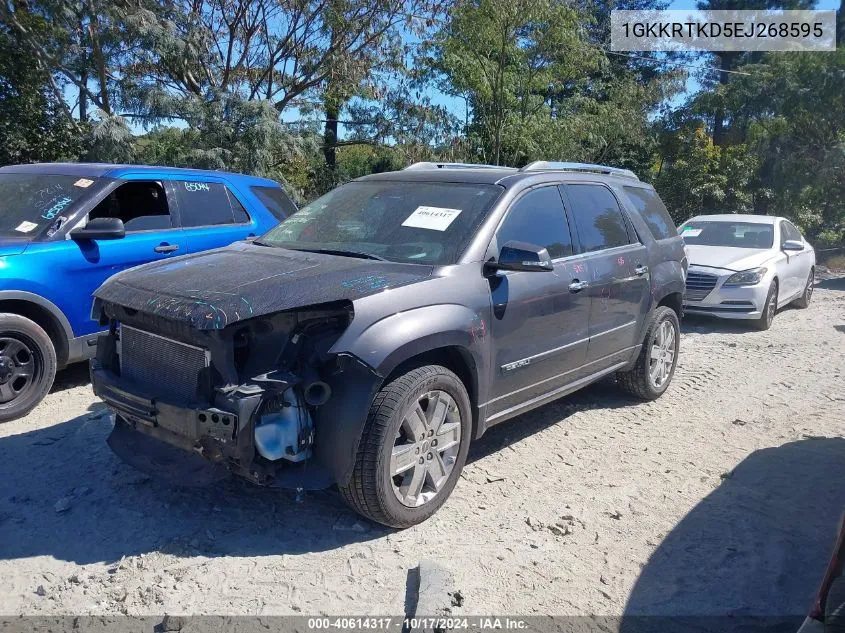 2014 GMC Acadia Denali VIN: 1GKKRTKD5EJ268595 Lot: 40614317