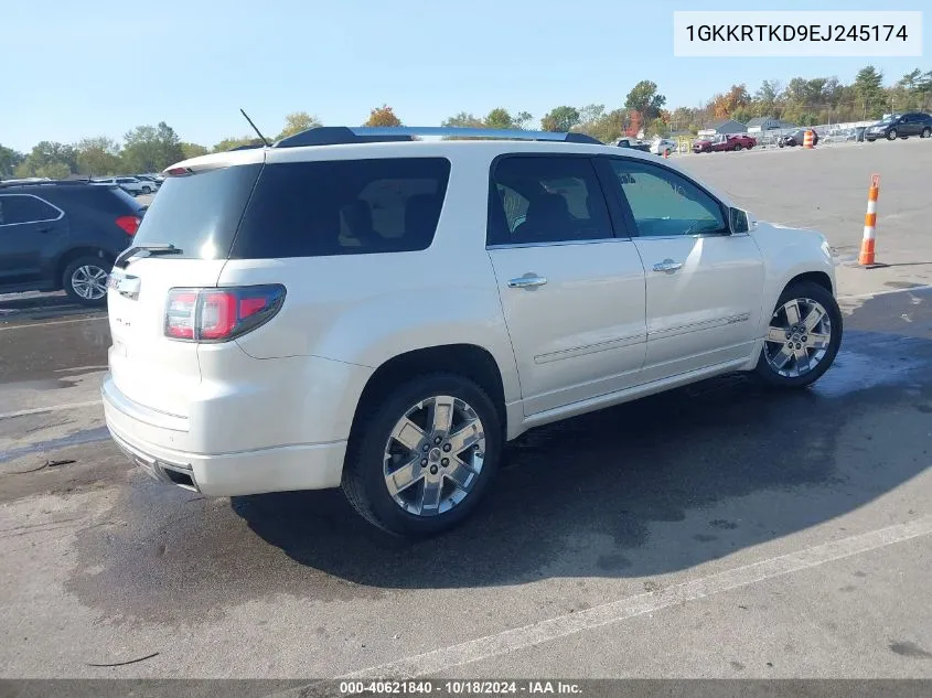 2014 GMC Acadia Denali VIN: 1GKKRTKD9EJ245174 Lot: 40621840