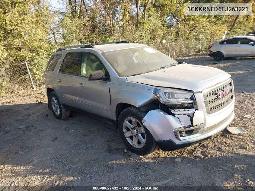 2014 GMC Acadia Sle-1 VIN: 1GKKRNED6EJ263221 Lot: 40627492