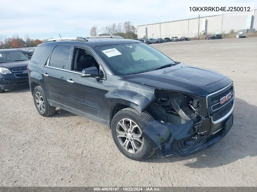 2014 GMC Acadia Slt-1 VIN: 1GKKRRKD4EJ250012 Lot: 40639167