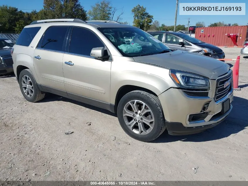 2014 GMC Acadia Slt-1 VIN: 1GKKRRKD1EJ169193 Lot: 40645055