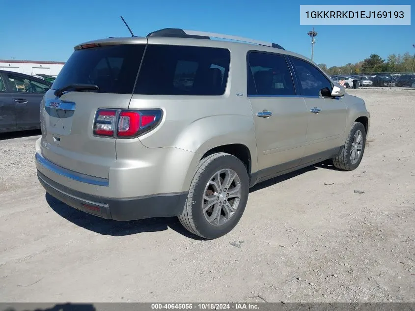 1GKKRRKD1EJ169193 2014 GMC Acadia Slt-1