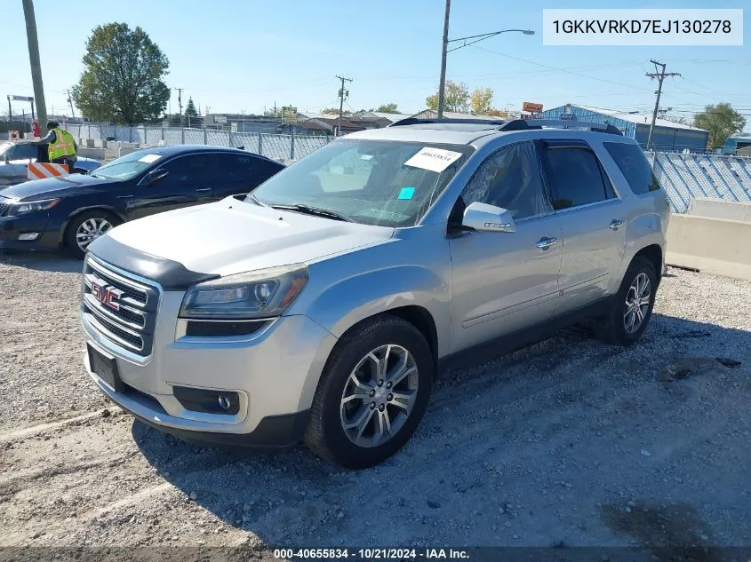 2014 GMC Acadia VIN: 1GKKVRKD7EJ130278 Lot: 40655834