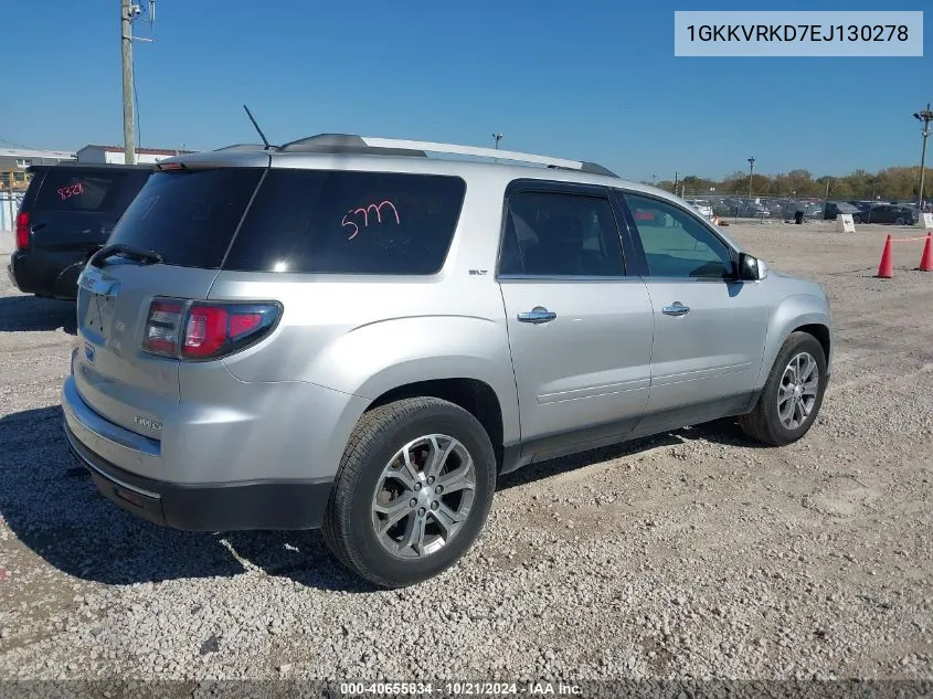 2014 GMC Acadia VIN: 1GKKVRKD7EJ130278 Lot: 40655834