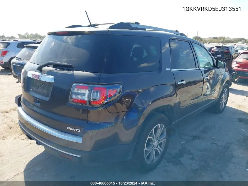 2014 GMC Acadia Slt-1 VIN: 1GKKVRKD5EJ313551 Lot: 40665315