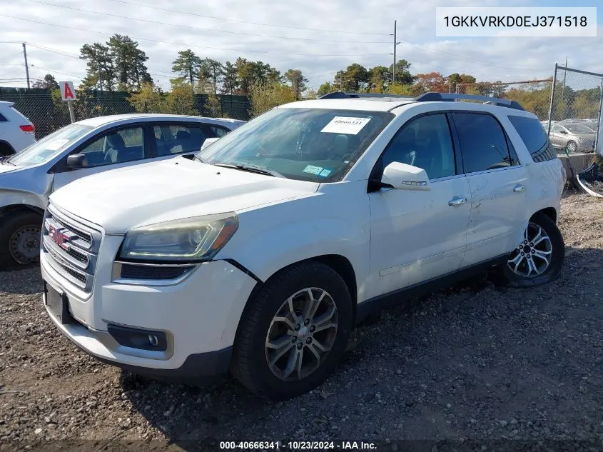 2014 GMC Acadia Slt-1 VIN: 1GKKVRKD0EJ371518 Lot: 40666341