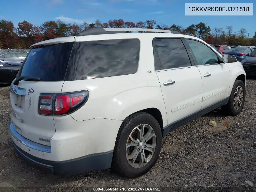 2014 GMC Acadia Slt-1 VIN: 1GKKVRKD0EJ371518 Lot: 40666341