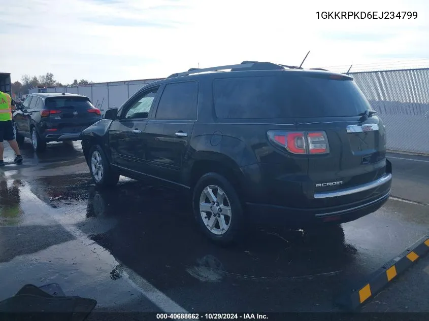 2014 GMC Acadia Sle-2 VIN: 1GKKRPKD6EJ234799 Lot: 40688662