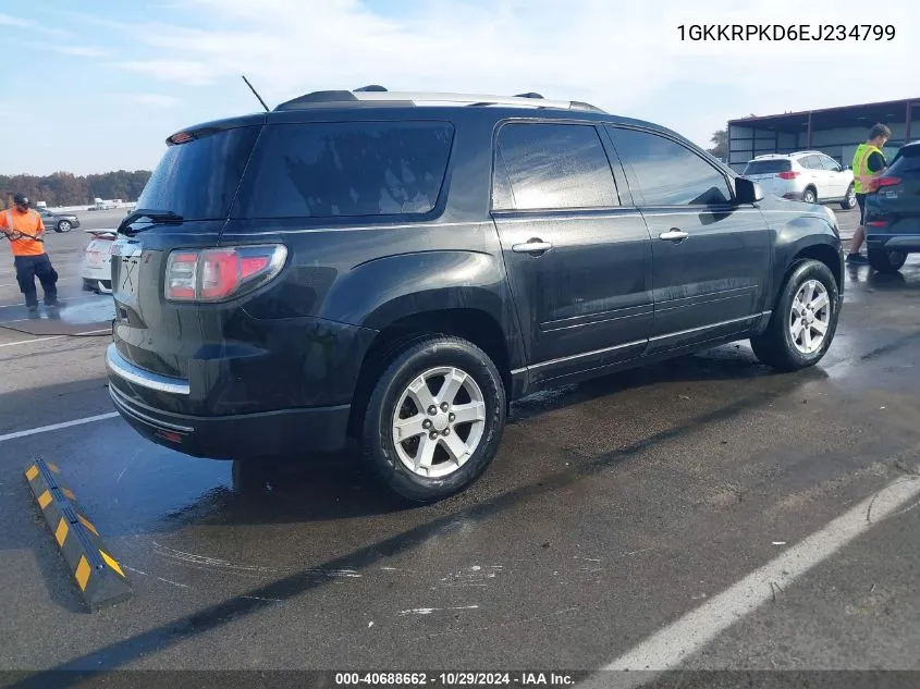 2014 GMC Acadia Sle-2 VIN: 1GKKRPKD6EJ234799 Lot: 40688662