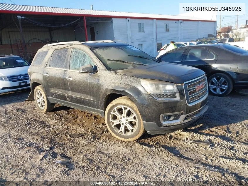 2014 GMC Acadia Slt-1 VIN: 1GKKRRKD5EJ346926 Lot: 40698102