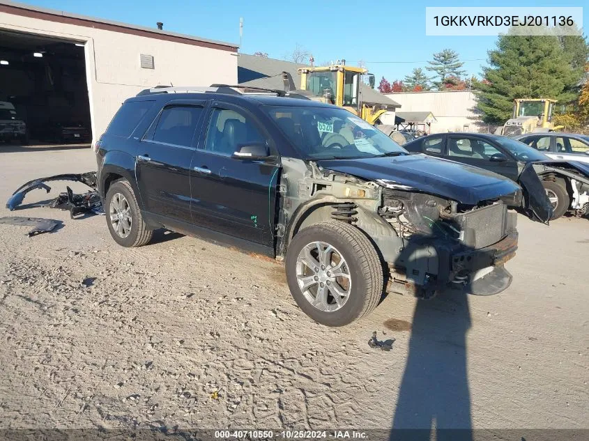 2014 GMC Acadia Slt-1 VIN: 1GKKVRKD3EJ201136 Lot: 40710550