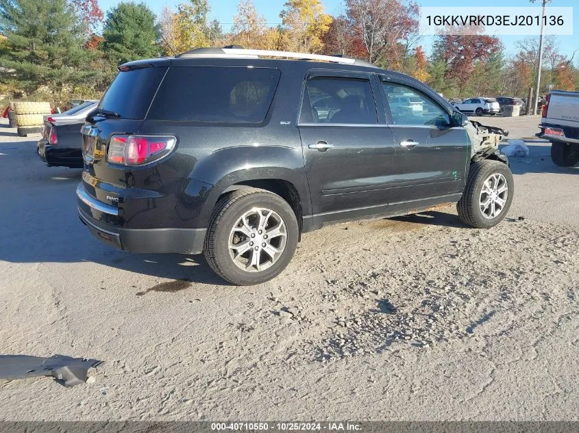 2014 GMC Acadia Slt-1 VIN: 1GKKVRKD3EJ201136 Lot: 40710550