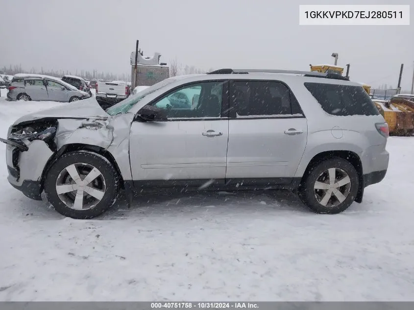 2014 GMC Acadia Sle-2 VIN: 1GKKVPKD7EJ280511 Lot: 40751758