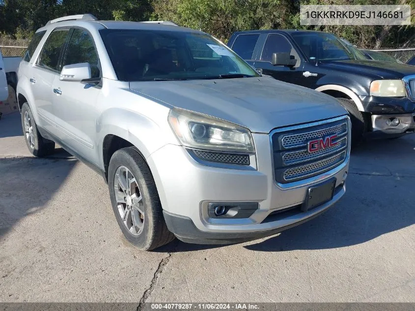 2014 GMC Acadia Slt-1 VIN: 1GKKRRKD9EJ146681 Lot: 40779287