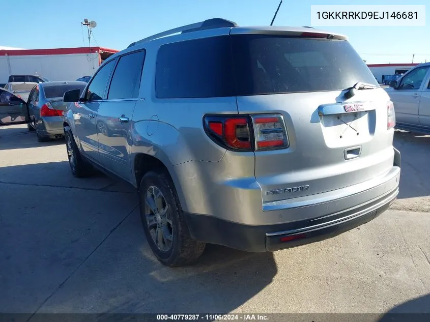 2014 GMC Acadia Slt-1 VIN: 1GKKRRKD9EJ146681 Lot: 40779287